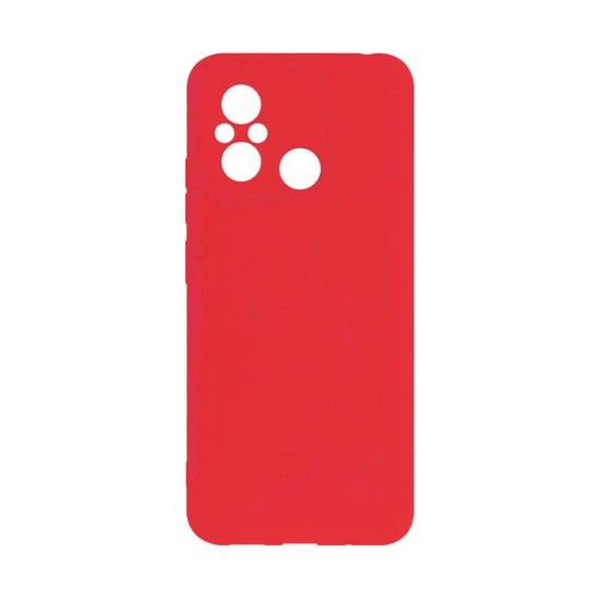 Silicone Case with Camera Shield for Xiaomi Redmi 12c Red